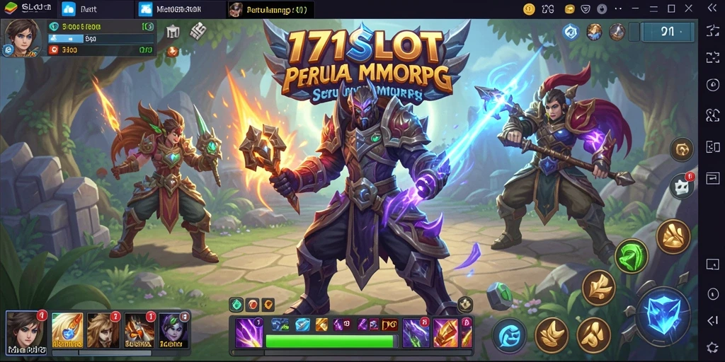 Screenshot utama 171SLOT menampilkan aksi seru dalam dunia MMORPG.