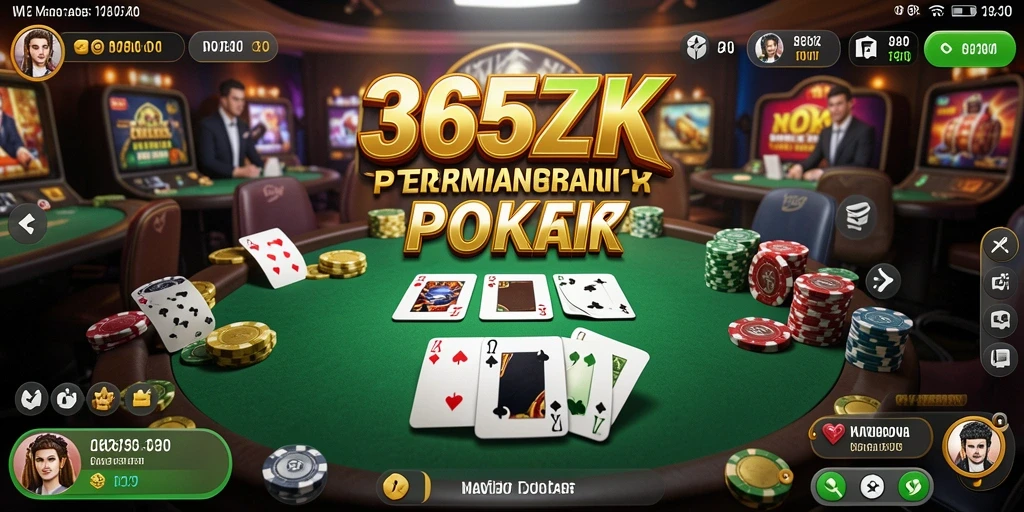 Tampilan gameplay seru di 365ZK dengan pemain yang berkompetisi.