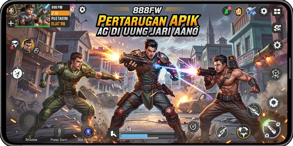 Gameplay intens dari 888FW dalam pertempuran aksi.