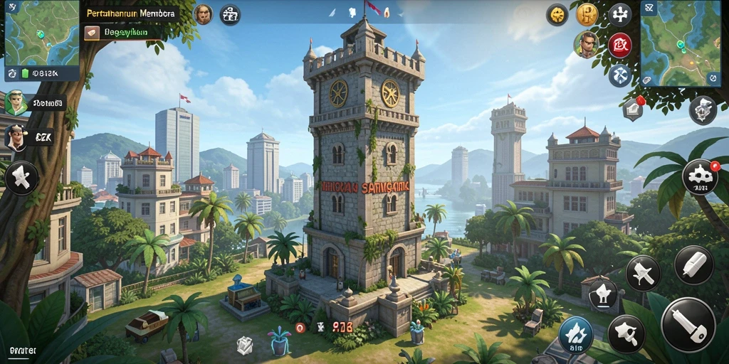 Tangkapan layar permainan Tower Defense yang menarik di 8ZK.