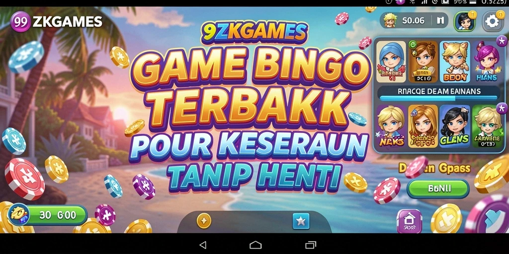 Tampilan gameplay Bingo yang mengasyikkan dan interaktif.