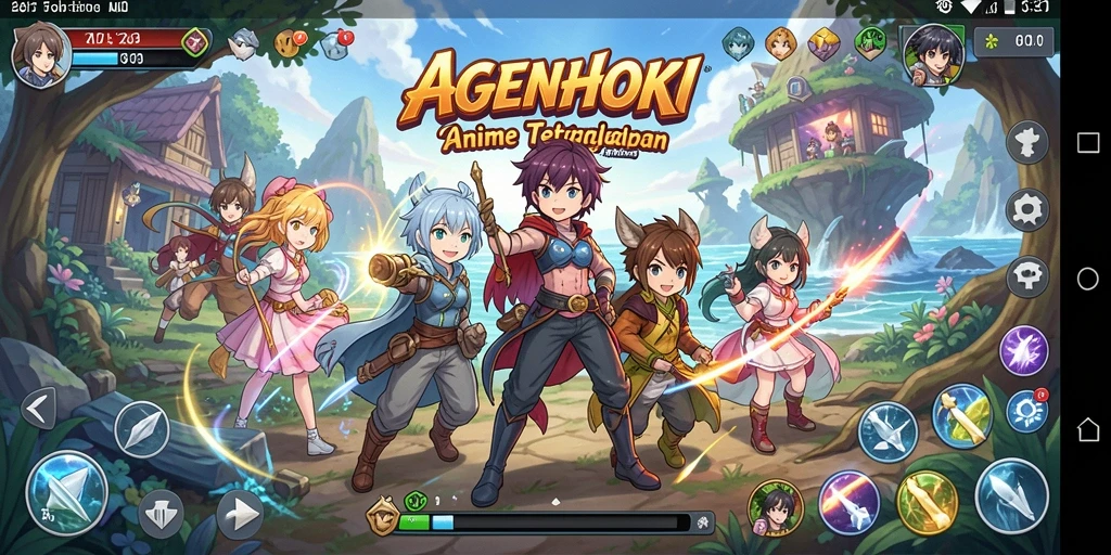 Tampilan gameplay AGENHOKI yang mendebarkan dan penuh aksi.