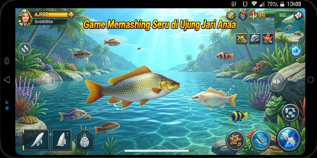 Tangkapan ikan besar dalam gameplay AJR88 yang seru.