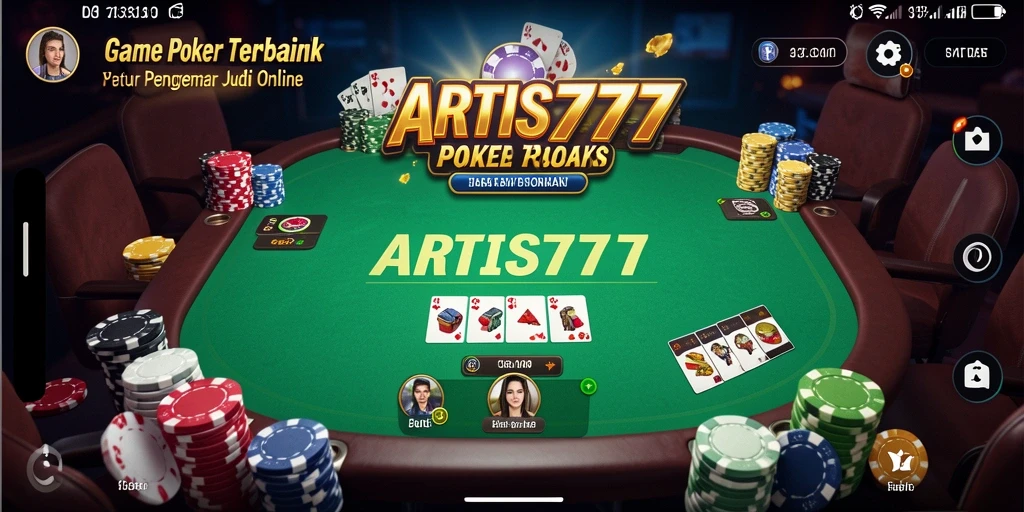 Tangkapan layar ARTIS777 menampilkan gameplay poker yang mendebarkan.