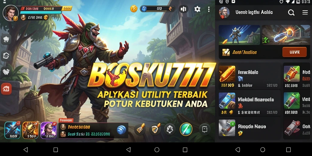 Tampilan menarik dari <strong>BOSKU777</strong> yang memudahkan penggunaan fitur-fitur Utility.