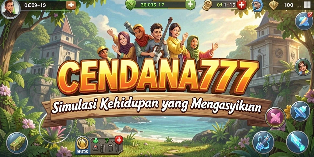 Screenshot gameplay CENDANA777 menampilkan aksi seru dalam simulasi kehidupan.