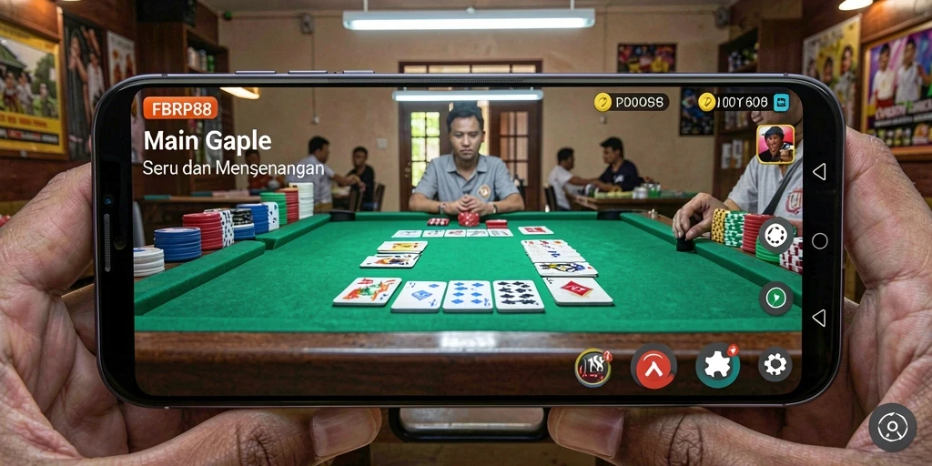 Gameplay seru Gaple di FBRP88 dengan teman-teman.