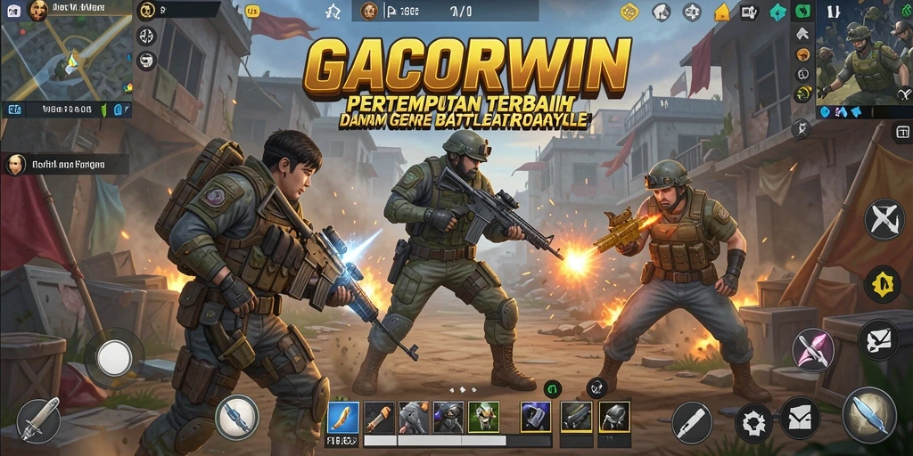 Tangkapan layar dari pertempuran intens dalam GACORWIN.