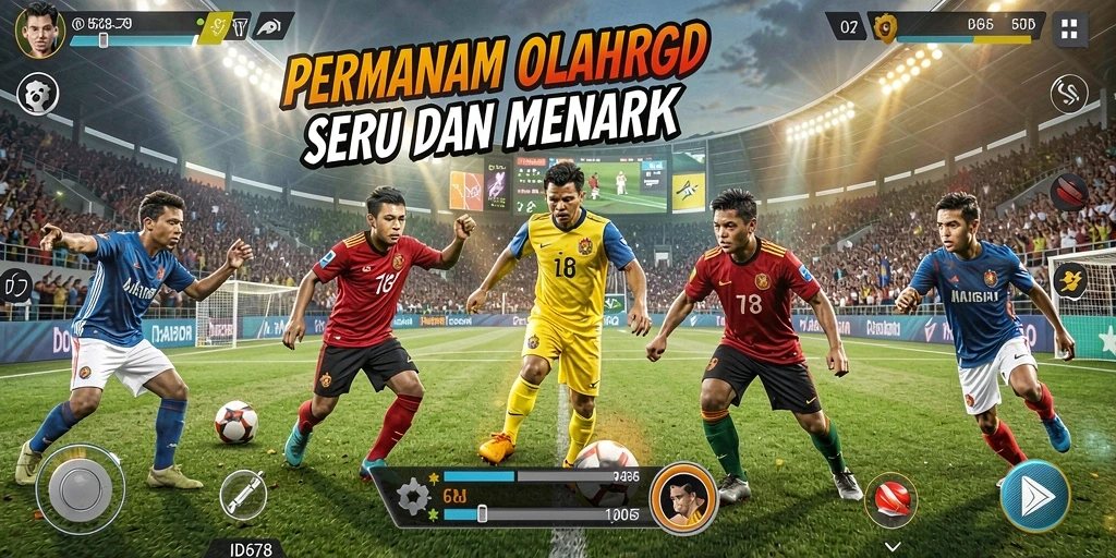 Screenshot ID678 menunjukkan aksi mendebarkan dari pertandingan olahraga.