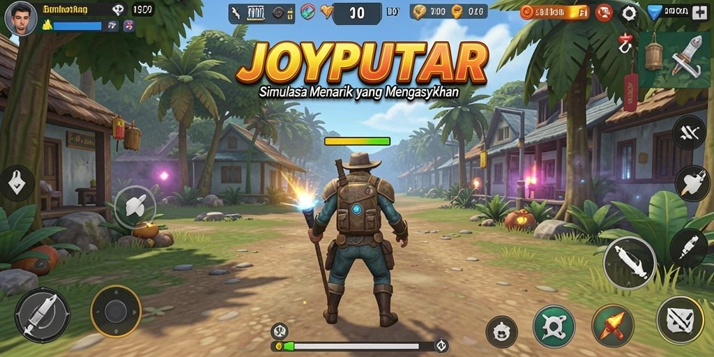Tampilan gameplay JOYPUTAR yang menarik dan interaktif.