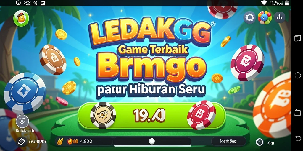 Gameplay seru LEDAKGG yang menampilkan Bingo dengan berbagai opsi menarik.