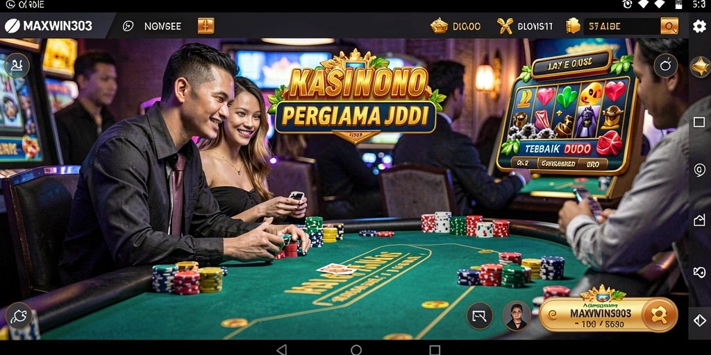 Screenshot gameplay MAXWIN303 dengan grafis memukau dan pengalaman Kasino yang seru.