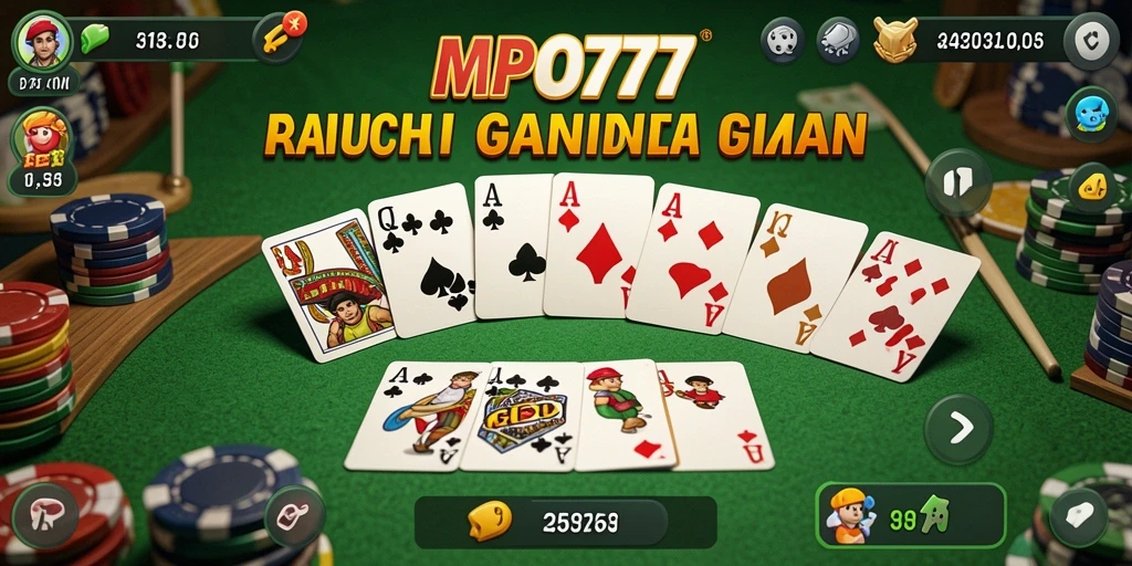 Tampilan gameplay Gaple seru di MPO777.
