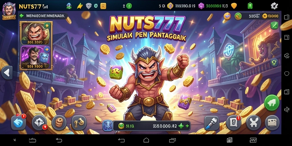Tampilan gameplay NUTS777 yang kaya akan tantangan simulasi.