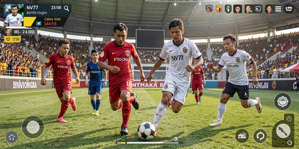 Tampilan gameplay NV77 yang mendebarkan dan realistis.