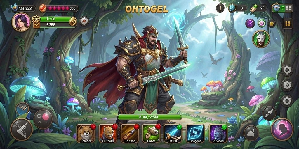 Screenshot utama OHTOGEL menampilkan seru dan menantangnya gameplay RPG.