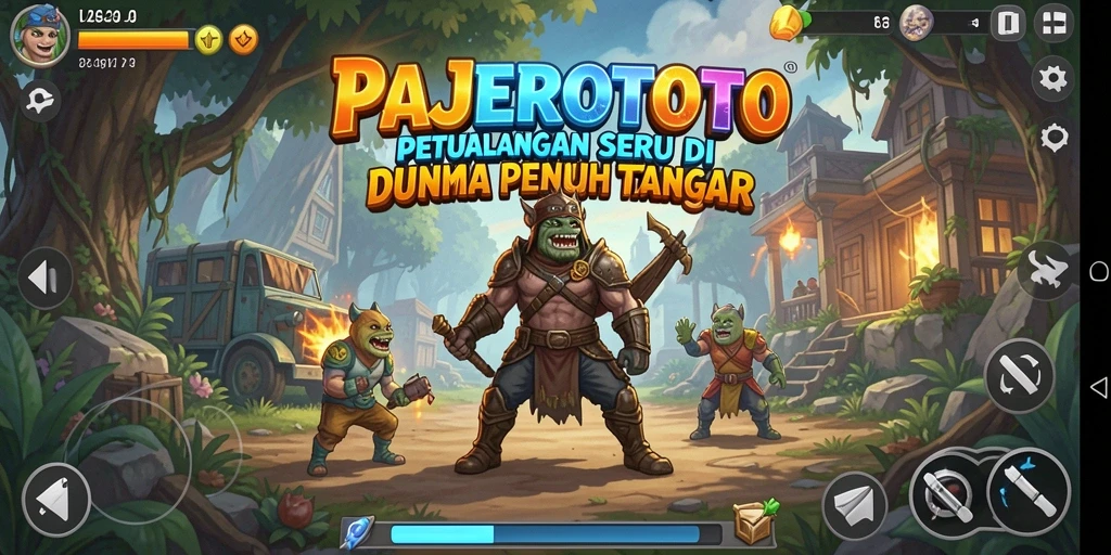 Tangkapan layar PAJEROTOTO yang menampilkan aksi penuh petualangan.