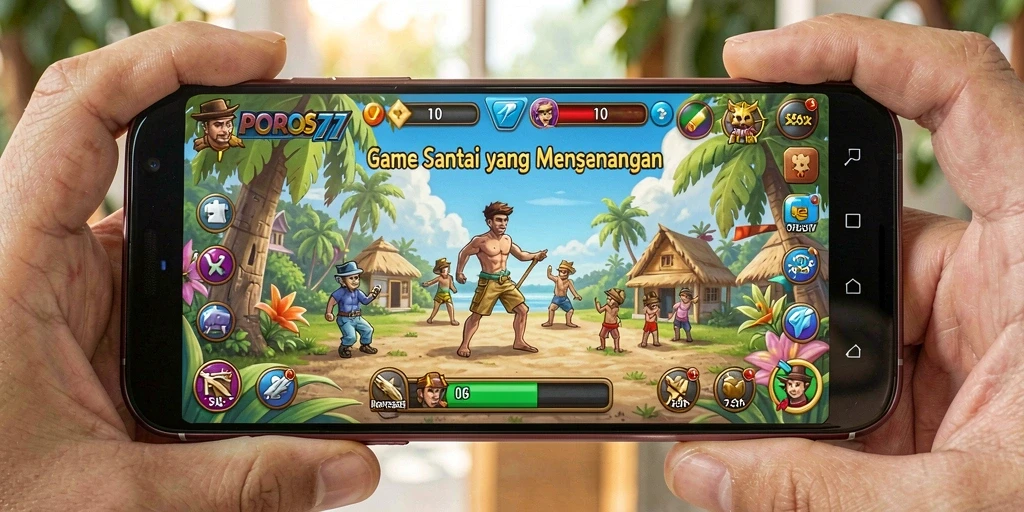 Tampilan gameplay POROS77 yang menarik dan seru.