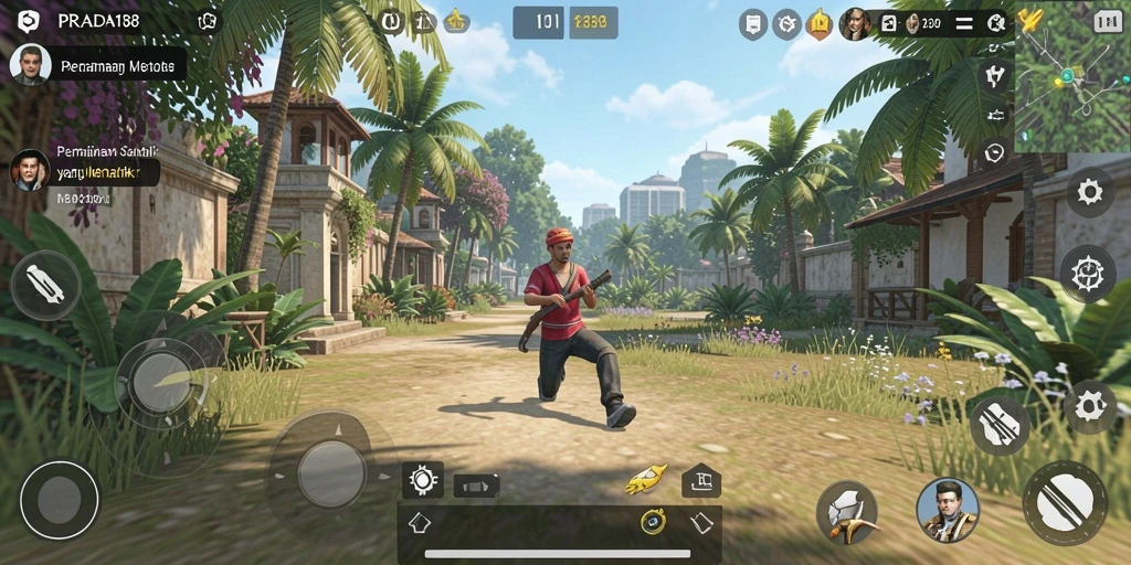 Screenshot gameplay PRADA188 menampilkan aksi santai dan seru.