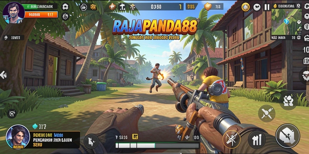 Tangkapan layar menampilkan momen gameplay yang seru di RAJAPANDA88.