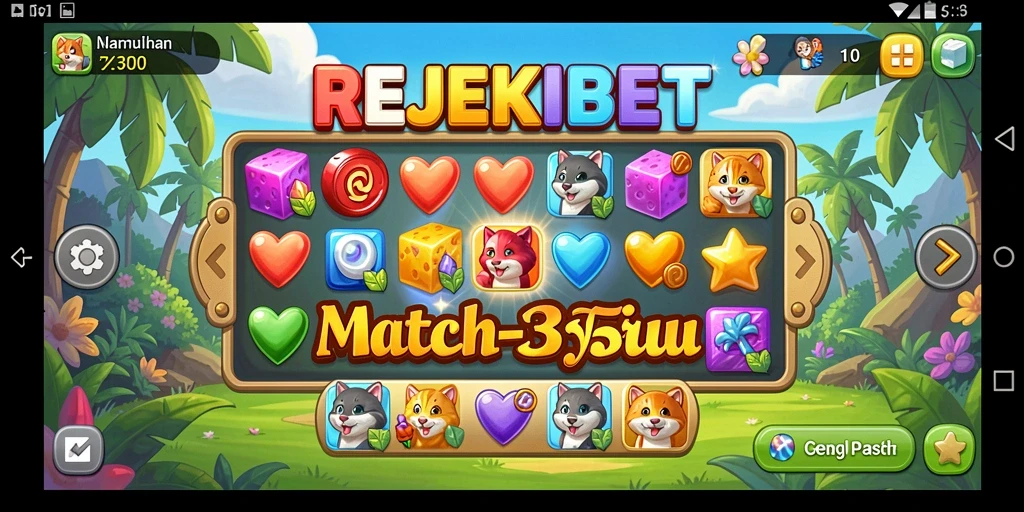 Tampilan gameplay REJEKIBET yang seru dan penuh warna.