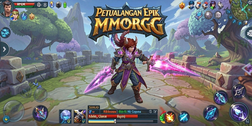 Tampilan gameplay RPOK yang menarik dan penuh aksi MMORPG.