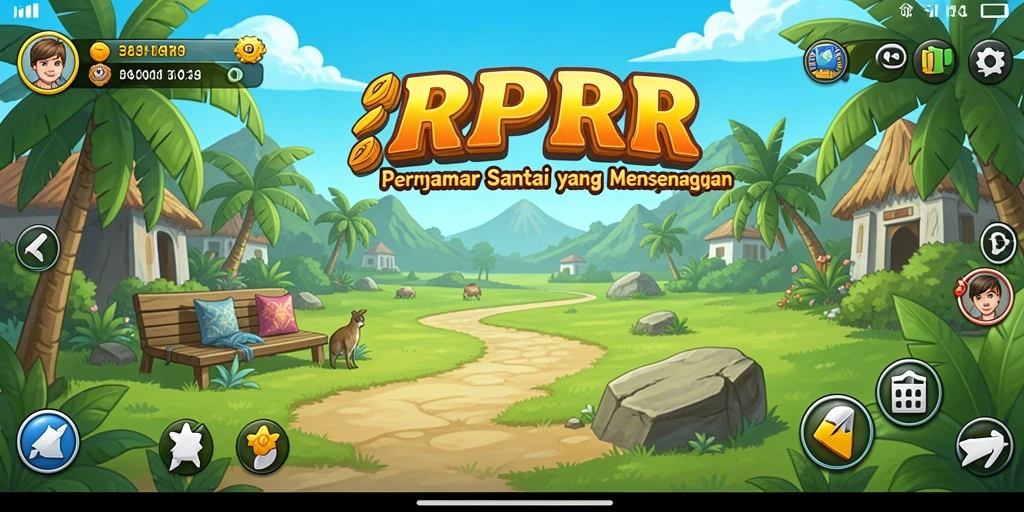 Tampilan gameplay RPRR yang penuh warna dan seru.