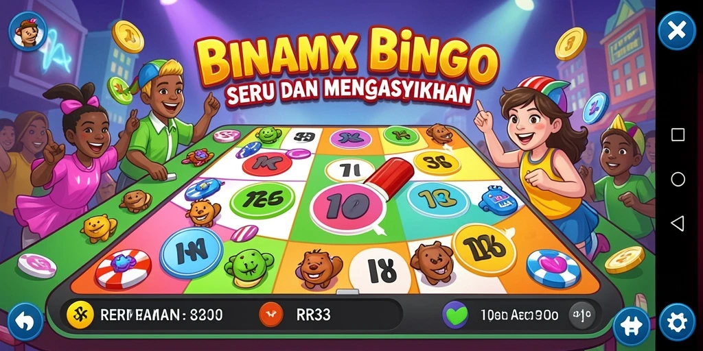 Tampilan screenshot RR33 menampilkan keseruan permainan Bingo yang interaktif.