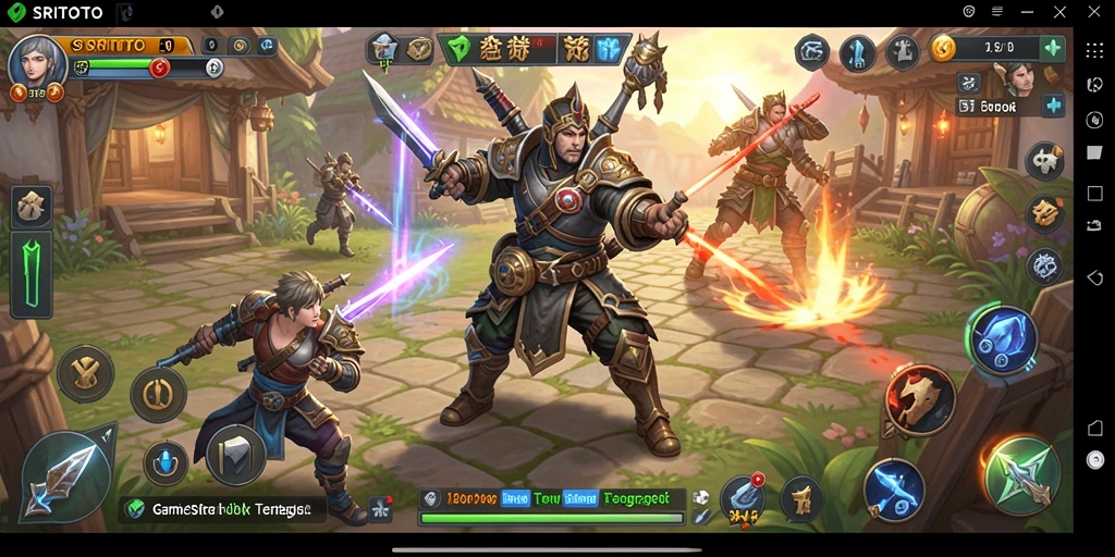Tangkapan layar gameplay SRITOTO menunjukkan aksi strategi yang mendebarkan.