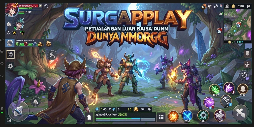 Gameplay petualangan menakjubkan di SURGAPLAY menunjukkan dunia yang luas.
