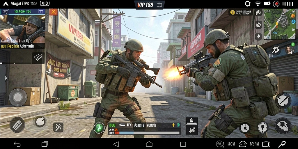 Screenshot gameplay VIP188 yang menunjukkan aksi seru dalam TPS.