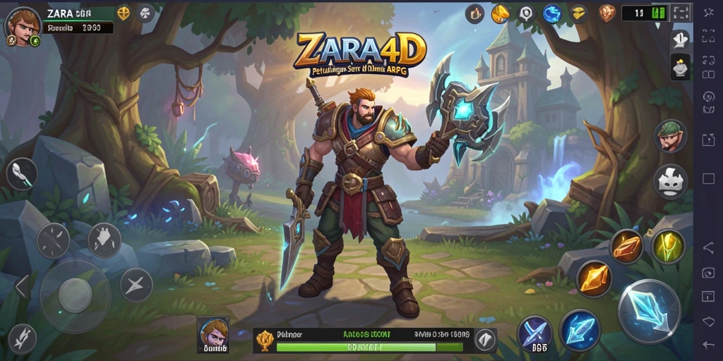 Tangkapan layar gameplay ZARA4D yang menampilkan petualangan seru dan pertempuran epik.