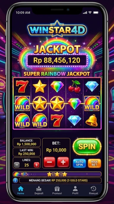 Proses download aplikasi di Winstar4D yang cepat dan efisien.
